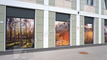 Наклейки на стекло - оформление витрин