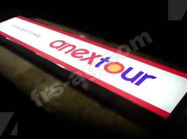 вывеска для турагентства anextour
